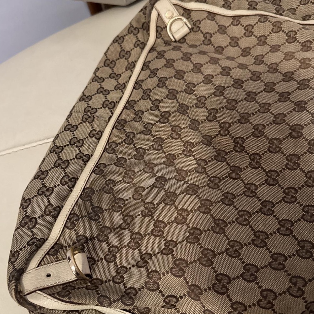 Authentic Gucci Tan Monogram Tote Bag - Picture 8 of 8